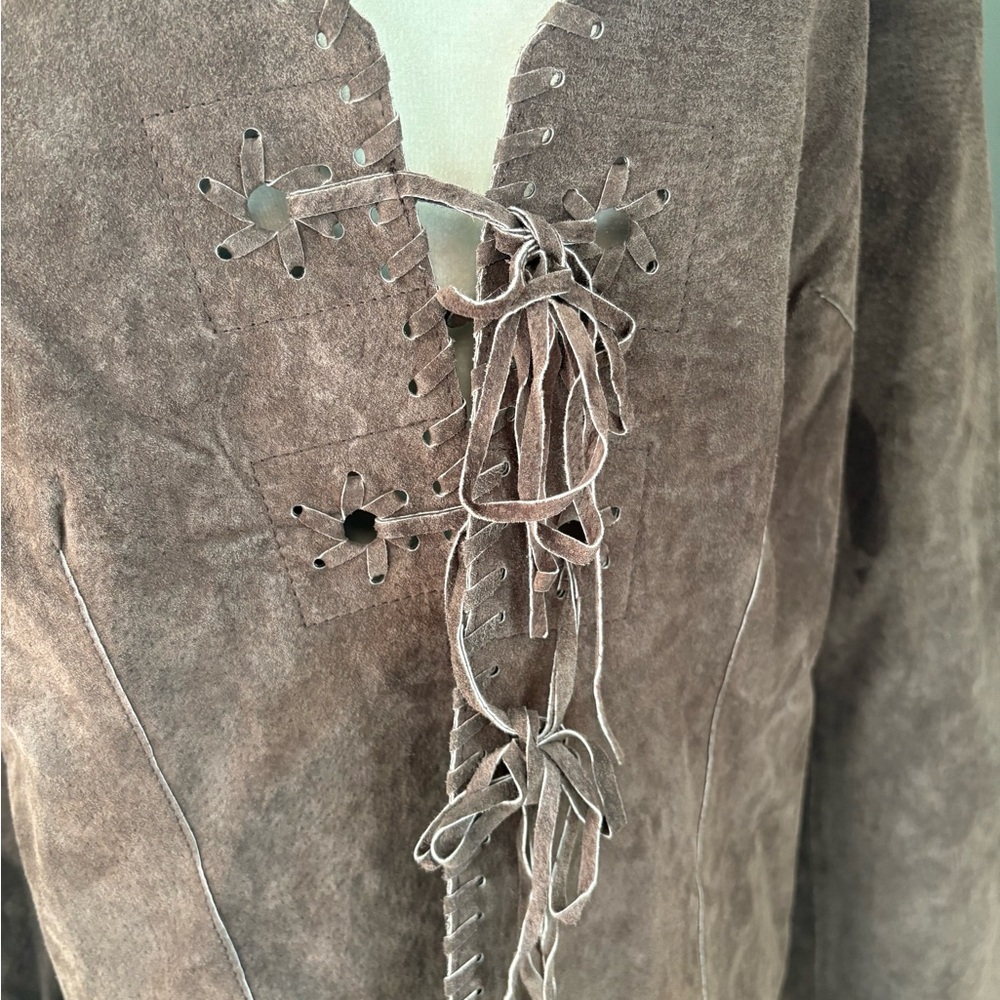 Faded Glory Brown Leather Jacket - Picture 5 of 9